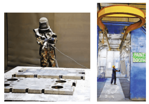 durable material-finish for parking systems