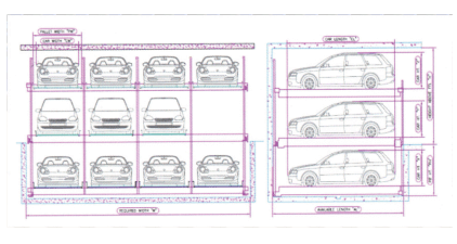 independent hydraulic pit puzzle parking system