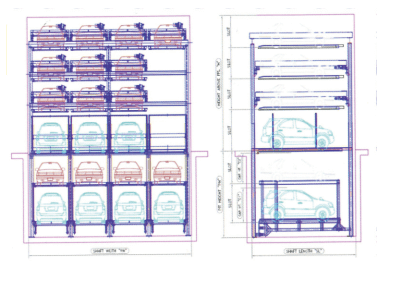 mechanical 2 pit og combination puzzle parking system