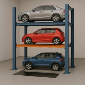 3 level car parking system