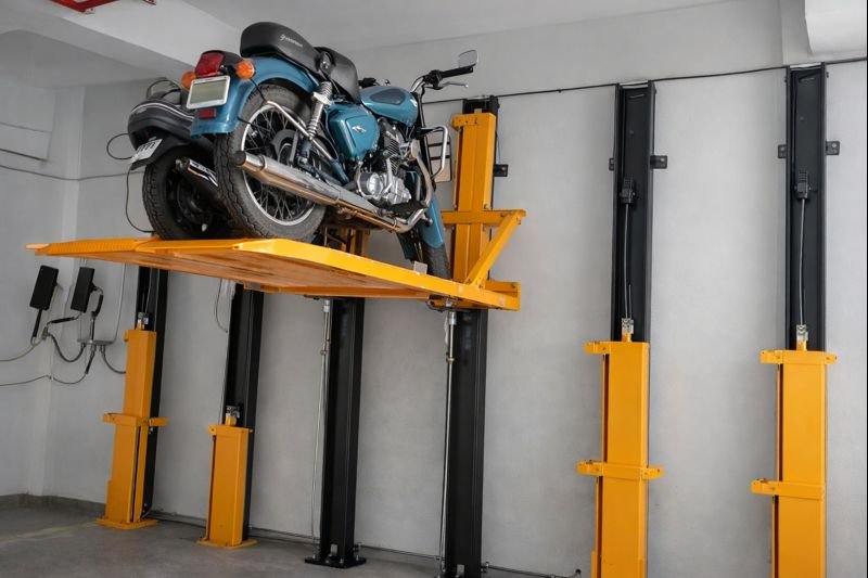 bike stack parking two wheeler parking system