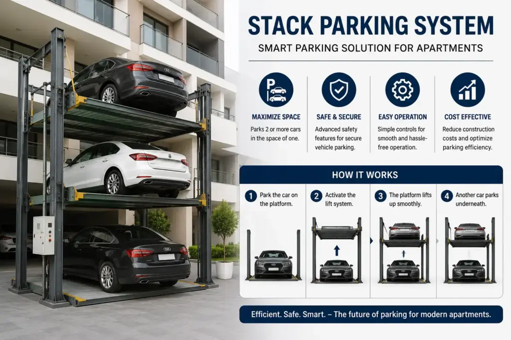 Stack Parking System for Apartments