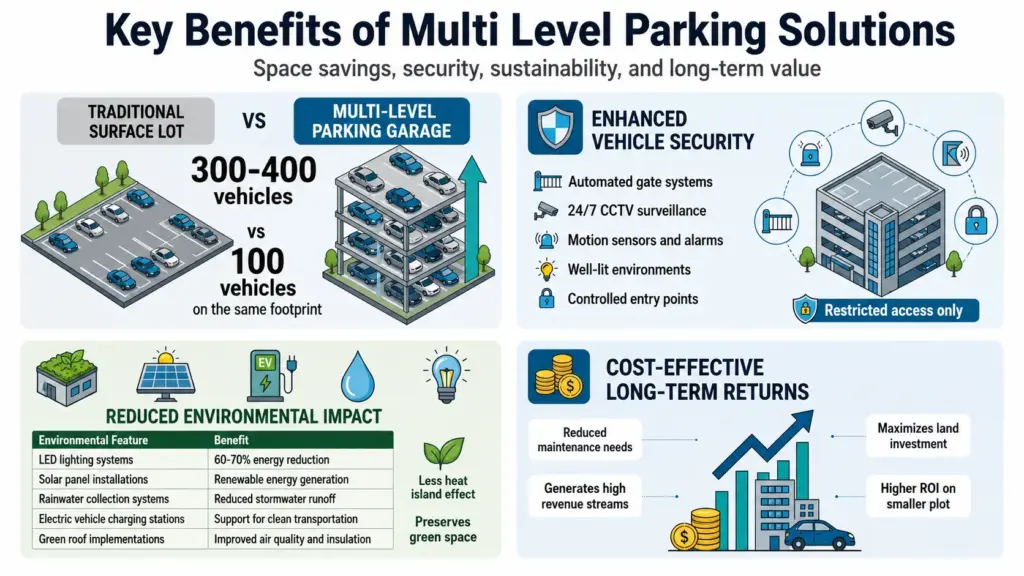 Multi Level Parking Benifits