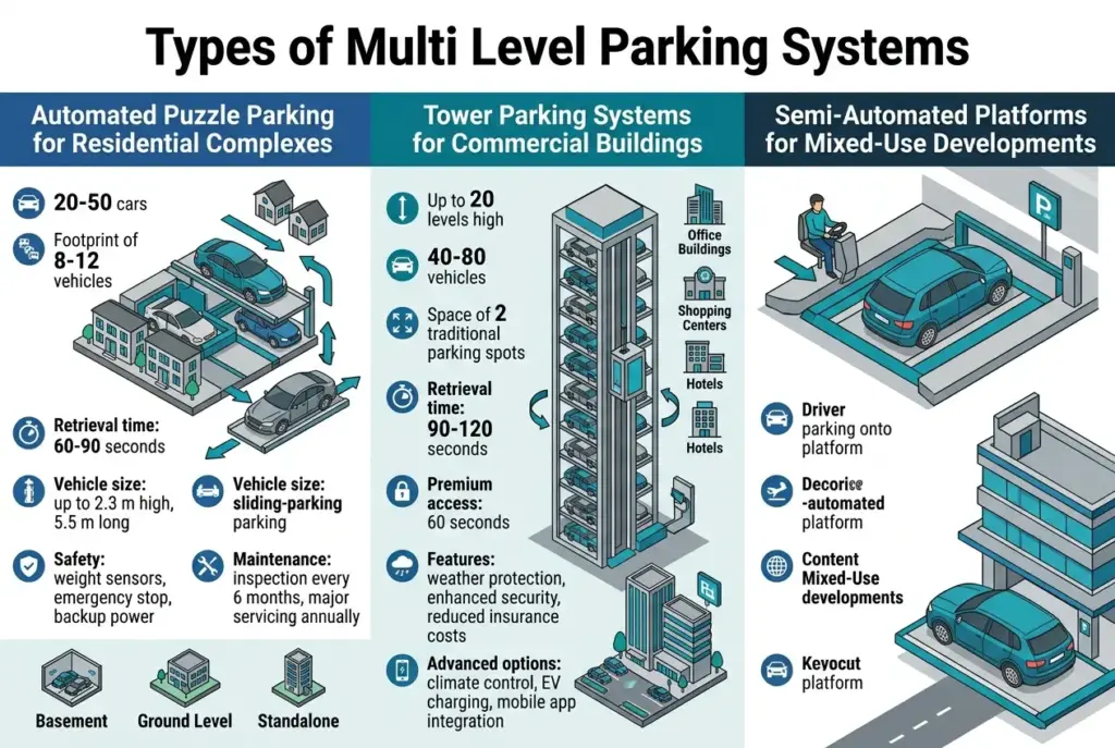 Multi Level Parking Systems types